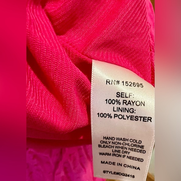 NWT KOKO & MASON Tiered Maxi Dress in Fuchsia in Size Large - Picture 14 of 16